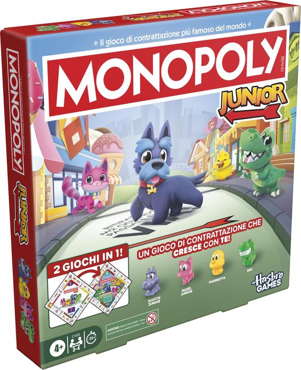 Produktbild Hasbro Gaming Monopoly Junior (Italienisch, 2 - 4 Spieler)