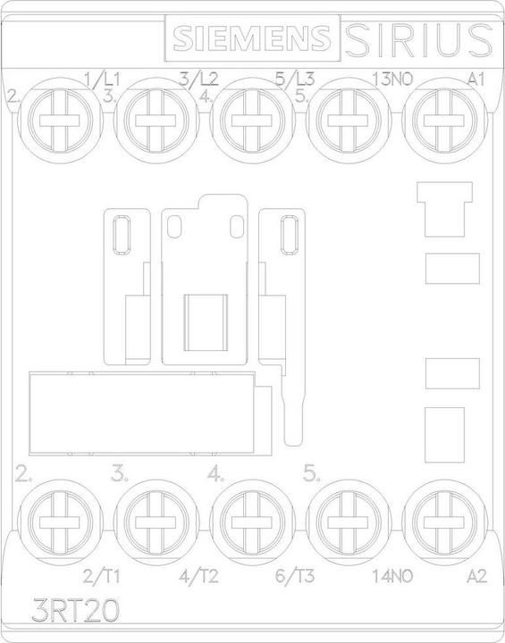 Actual product image Siemens Contactor 3kW 230Vac size 00