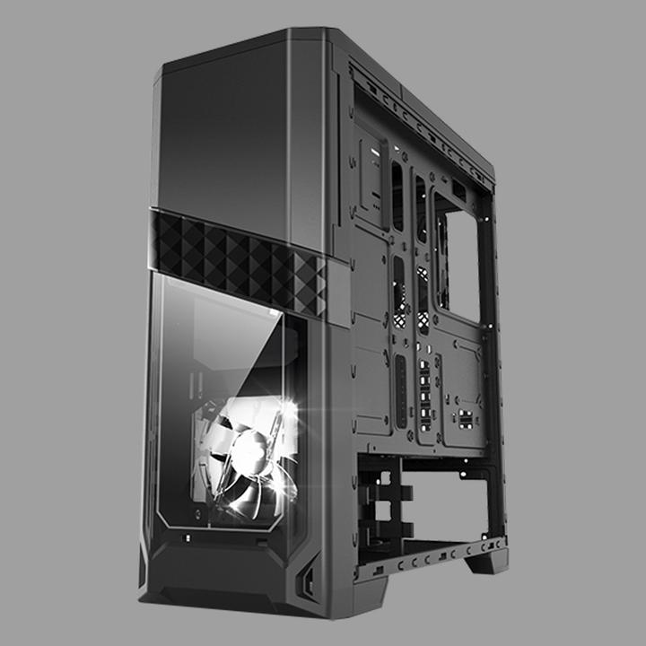 Actual product image Azza CSAZ-240X Computer Case Midi Tower (ATX, mATX)