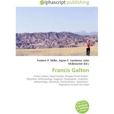 Thumbnail - Francis Galton, Fachbücher von Agnes F. Vandome, Frederic P. Miller, John McBrewster