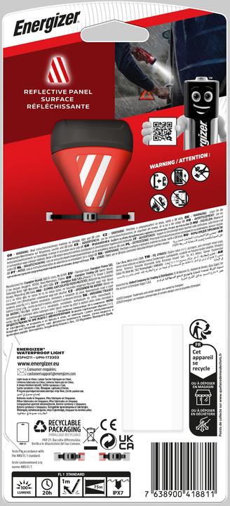 Actual product image Energizer Flashlight Waterproof (17.10 cm, 100 lm)