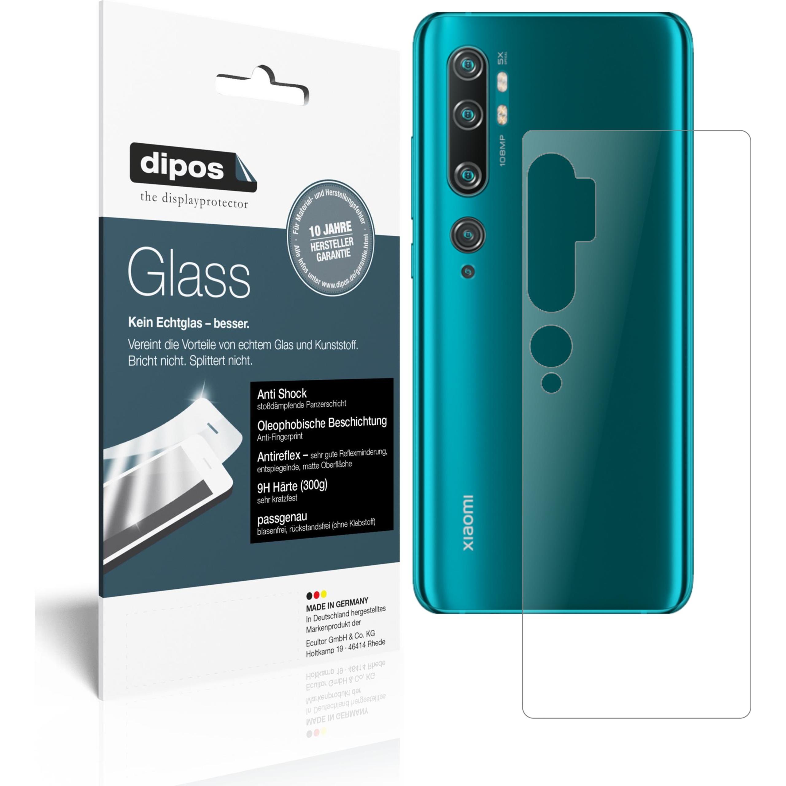 Dipos Displayschutz Anti-Shock (1 Stück, Xiaomi Mi Note 10), Smartphone Schutzfolie, Transparent