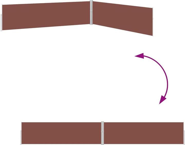 Produktbild vidaXL Seitenmarkise (12 m)