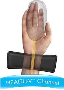 Actual product image Fellowes Health-V wrist rest with mouse pad, black (S)
