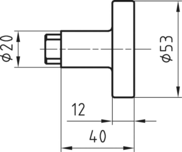 Actual product image Glutz Door knob (Door knob)