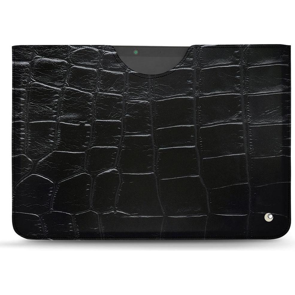 Noreve Lederschutzhülle (Microsoft Surface Pro X), Tablet Hülle, Schwarz