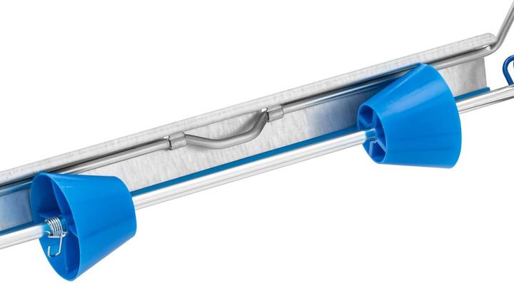 Produktbild MSW Putzrollenhalter Putzrollenspender Wandhalterung bis 5 kg Ø 500 mm Stahl blau