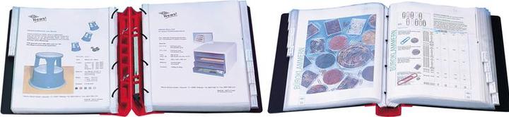 Actual product image Wedo ERGOGRIP presentation folder, 56 mm, black-red Front cover: black, back cover: red, DIN A4 (A4, 56 mm, 1 Piece)