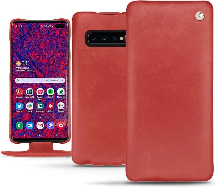 Produktbild Noreve Lederschutzhülle vertikal (Samsung Galaxy S10+)