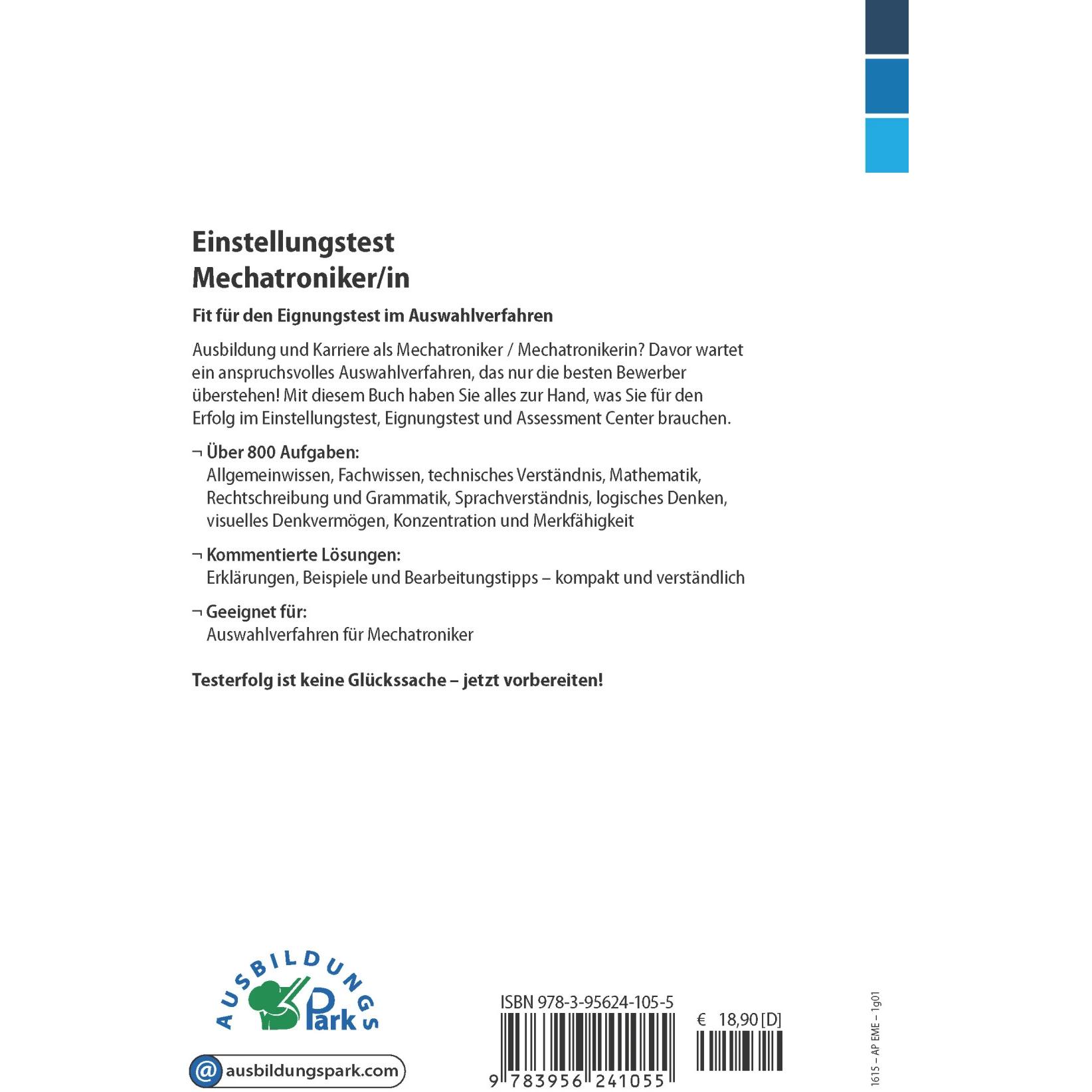Thumbnail - Einstellungstest Mechatroniker, Ratgeber von Kurt Guth, Marcus Mery