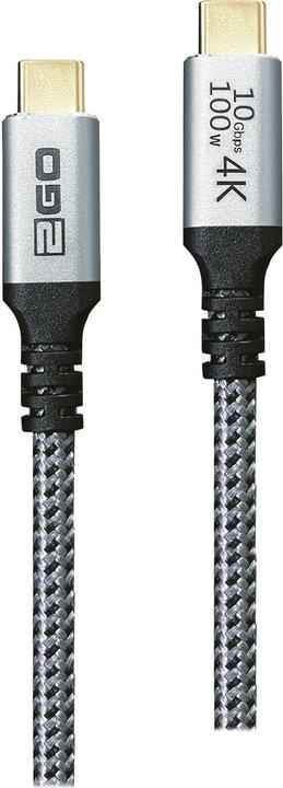 2GO USB Type C - USB Type C (1.20 m, USB 3.2 Gen 2, 100 W)