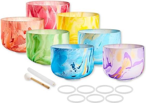 Produktbild Meinl Marble Crystal Singing Bowl Chakra Set (Perkussion)