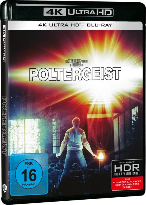 Image du produit Poltergeist,UHD-BD (Blu-ray, Blu-ray 4k, 1982, Allemand, Espagnol, Français, Italien)