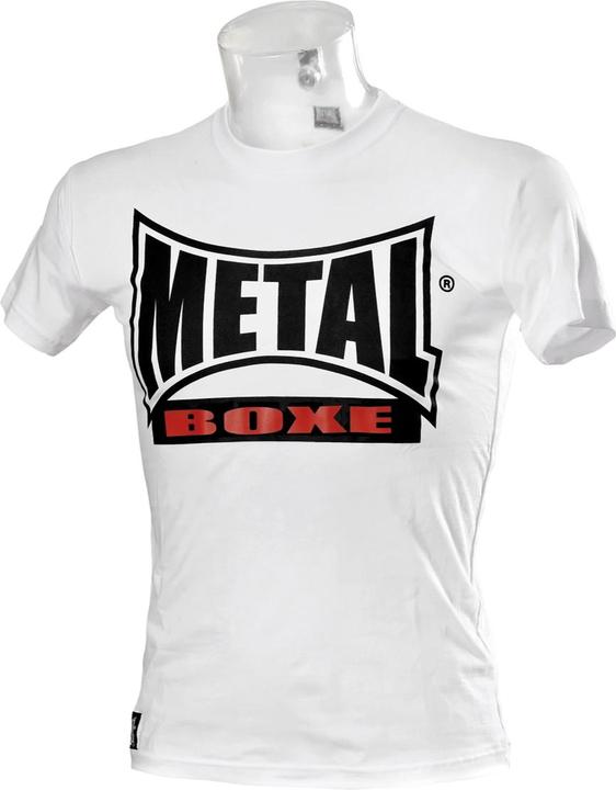 MetalBoxe Tshirt New Visual Blanc