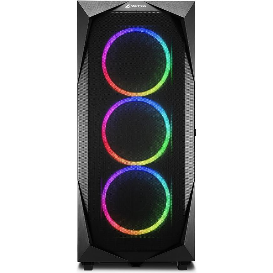 Thumbnail - Sharkoon REV300 Tower (ATX, mATX, E-ATX, Mini-ATX), PC Gehäuse, Schwarz