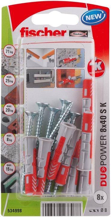 Actual product image Fischer Duopower (8 pcs.)