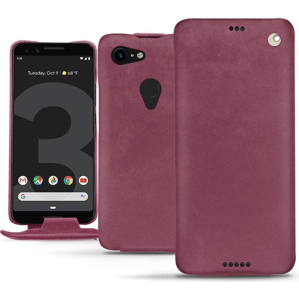 Noreve Lederschutzhülle vertikal (Google Pixel 3 XL), Smartphone Hülle, Violett