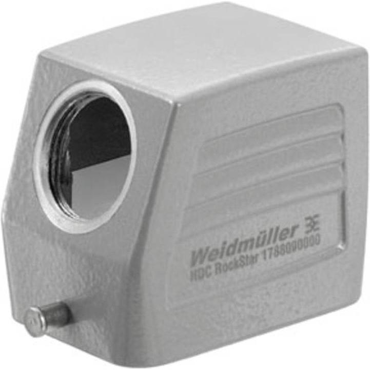 Weidmüller Alloggiamento del gommino Staffa longitudinale Alu IP66 1652520000, Cavo + Spina elettrica, Grigio