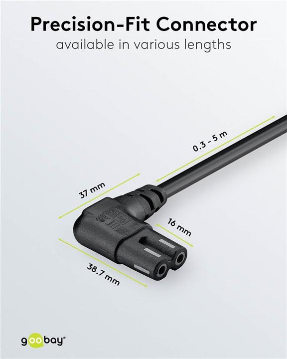 Actual product image Goobay CEE 7/16 - C7 (0.30 m)