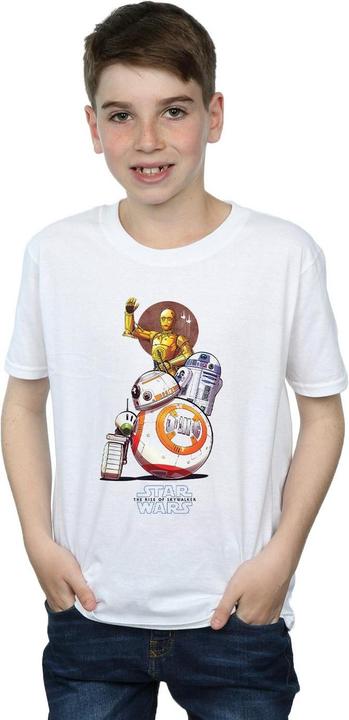 Produktbild Star Wars The Rise Of Skywalker Droids Illustration TShirt Jungen (152, 158)