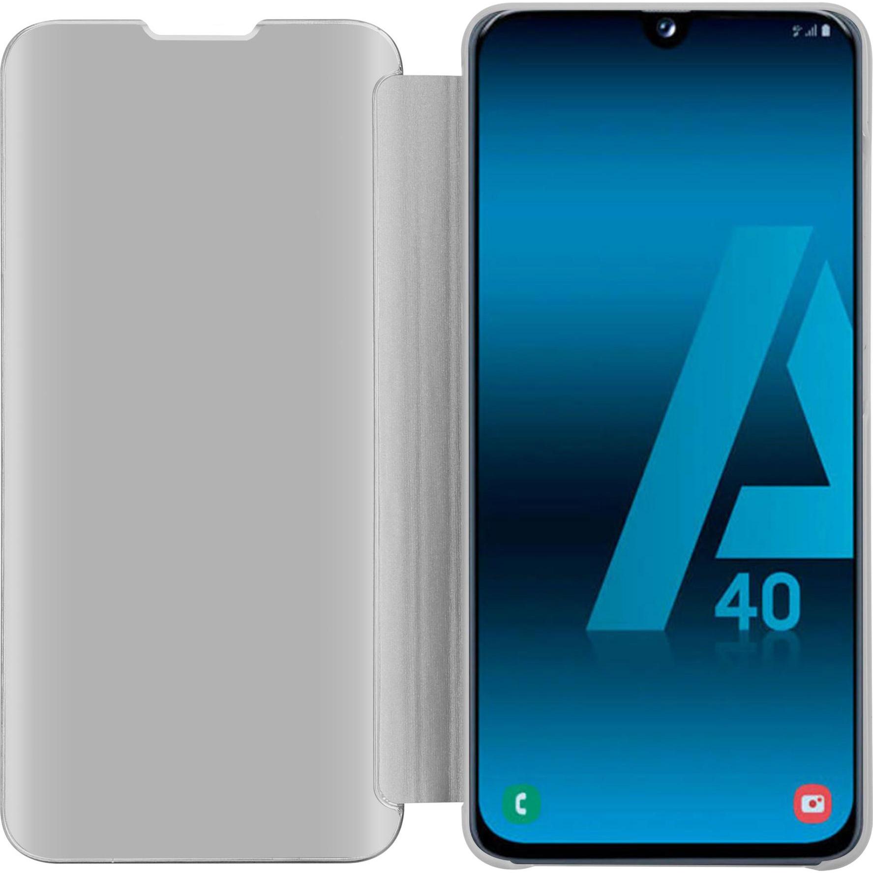 Thumbnail - Cadorabo Book Smart View Spiegel Cover (Samsung Galaxy A40), Smartphone Hülle, Silber