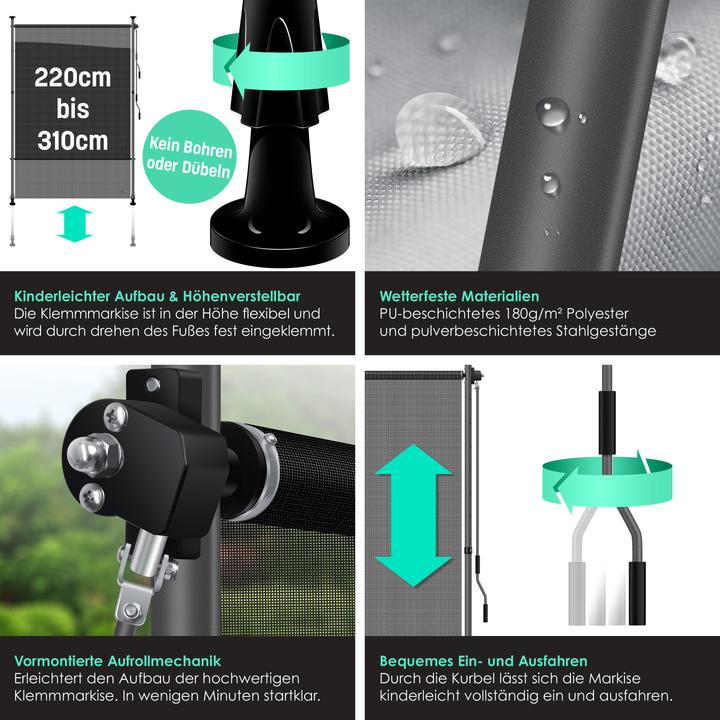 Produktbild Kesser Klemmmarkise (2 m)