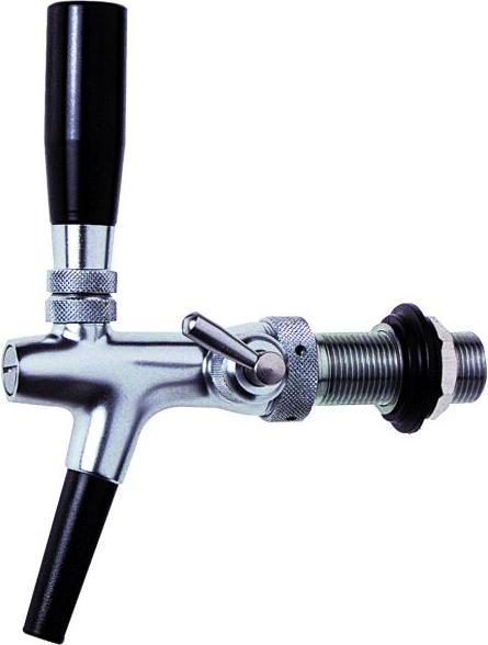 Ich-zapfe Kompensatorhahn, Bierzapfhahn - 10 mm Ausführung, verchromt