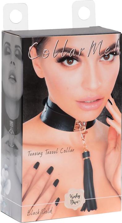 Image du produit Kinky Diva teasing tassel collar noir/or