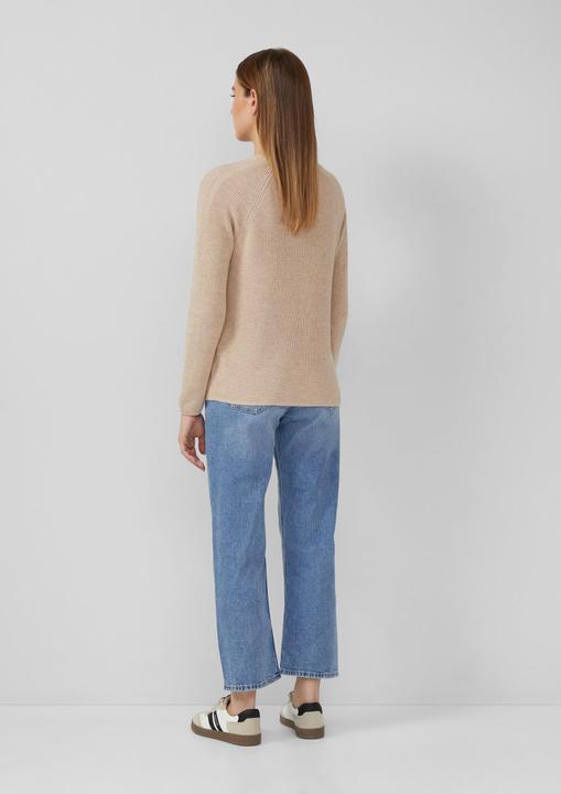 Produktbild s.Oliver Strickpullover Strickpullover aus Baumwollmix mit V-Ausschnitt (48)