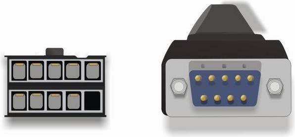 Produktbild Delock Seriel 1 Ports Seriell RS-232 Bracket (0.25 m, VGA)