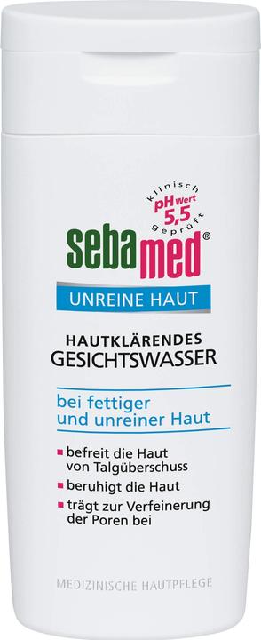 Actual product image Sebamed Impure Skin Skin Clarifying Toner, 200 ml solution (Facial cleansing wipes, 200 ml)