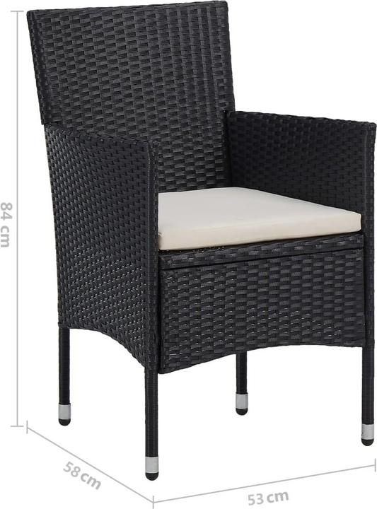 Produktbild vidaXL Gartenmöbel Set (80 x 80 x 75 cm)