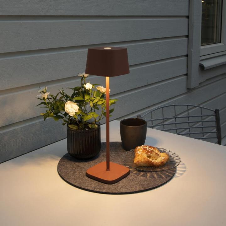 Immagine prodotto Konstsmide Lampada da tavolo USB Capri, 2700-3000 K, 2,2 W, Terracotta (180 lm)