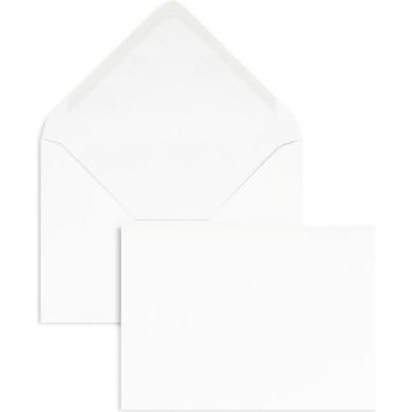 Blanke, Briefumschlag, Briefumschläge 125x175mm (DIN B6) 100g/qm gummiert VE=100 Stück weiss (100 x)