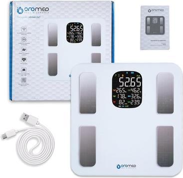 Image du produit Oromed Waga łazienkowa ORO BLUETOOTH SMART WHITE (180 kg)