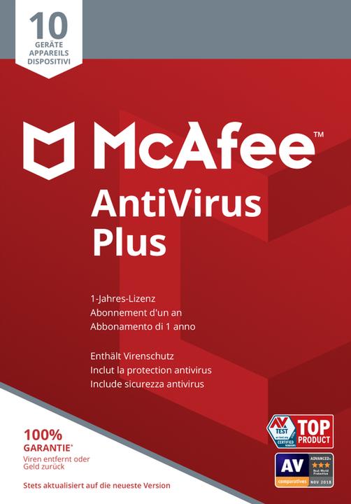 Produktbild McAfee AntiVirus Plus (10 User, 12 Monate)