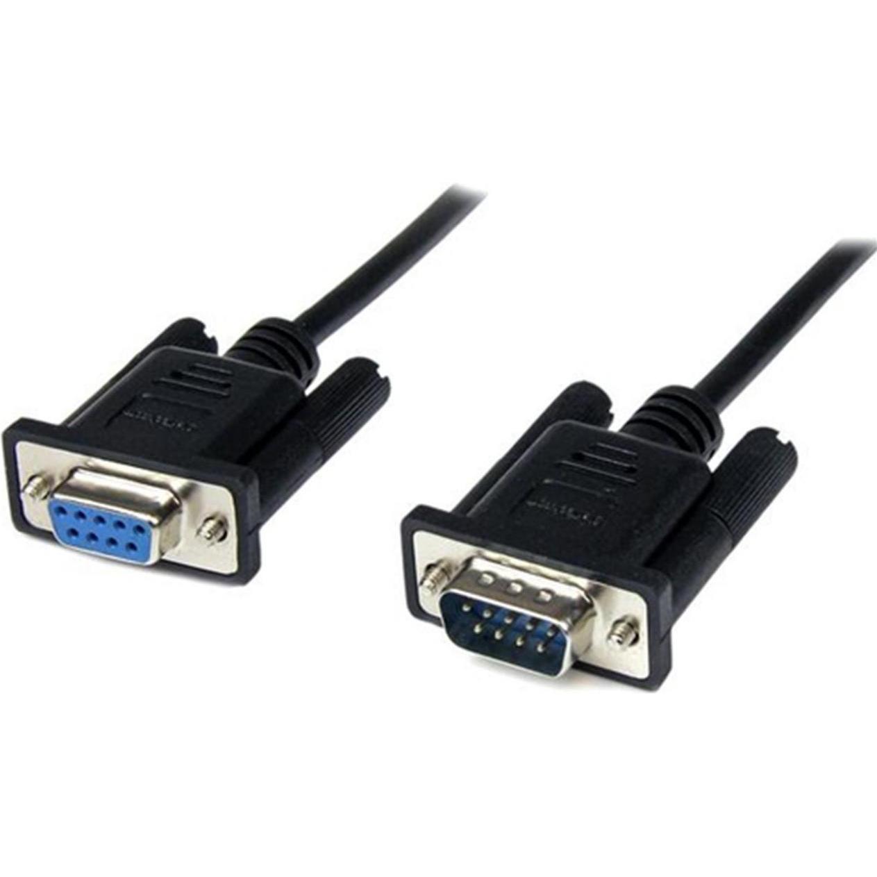 StarTech 2m Nero Db9 Cavo Null Modem Db9 Nero (2 m, Parallelo (stampante)), Cavo di interfaccia