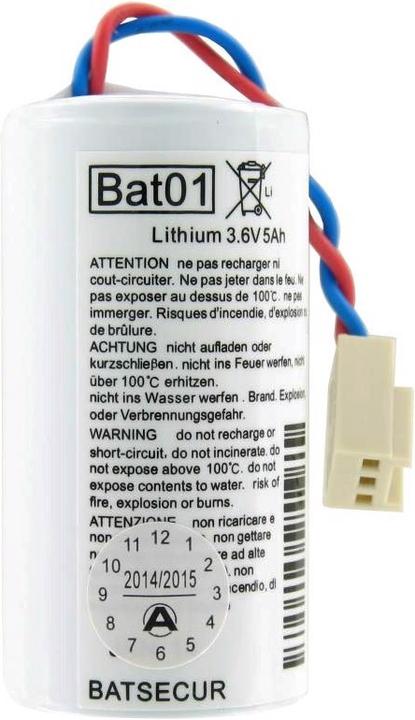Actual product image AccuCell Pufferbatterie für Ihre Alarmanlage, BATLi01, BAT01 (1 pcs., Device specific, 5000 mAh, Rechargeable battery)