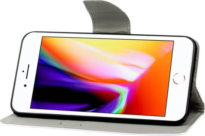 Produktbild Cover-Discount iPhone SE / 8 / 7 - Leder Etui Hülle Schmetterling gold (Apple iPhone 7, Apple iPhone 8, Apple iPhone SE (2nd Gen), Apple iPhone SE (3rd Gen))