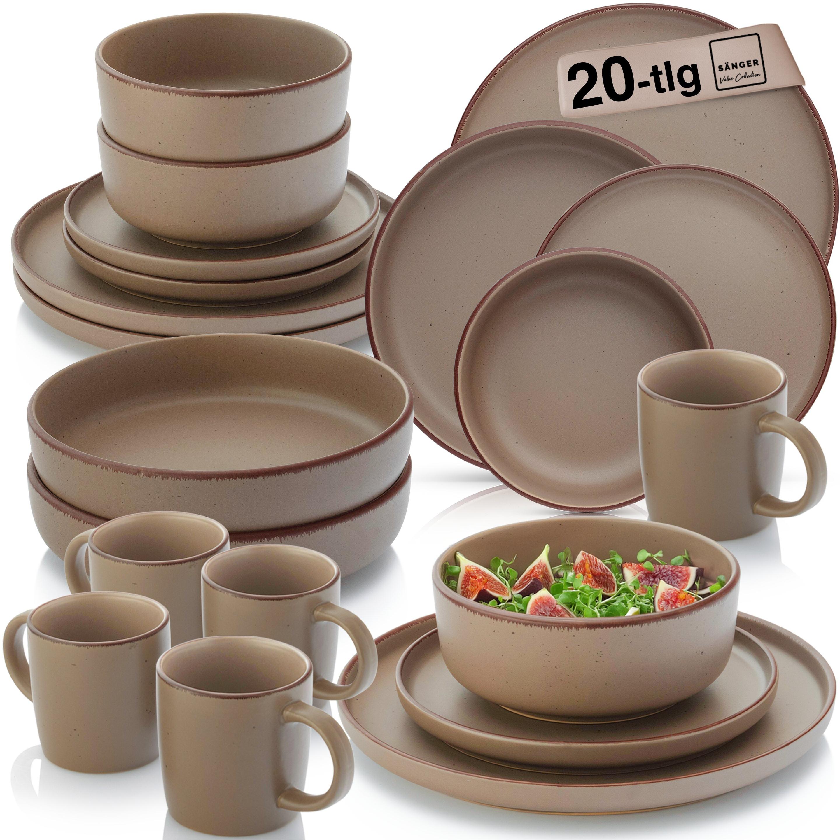 Sänger, Geschirrset, Kombiservice Bombay Oak (20 Stück)