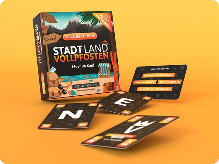 Image du produit Denkriesen Stad Land Vollpfosten - Jeu de cartes Édition Vacances (f) (Allemand, 3 - 6 Joueur)