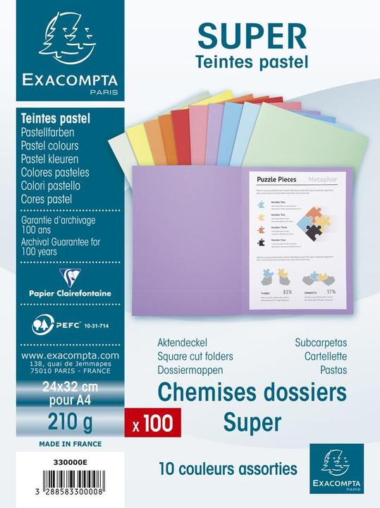 Produktbild Exacompta Sammelmappe (A4, 100 x)