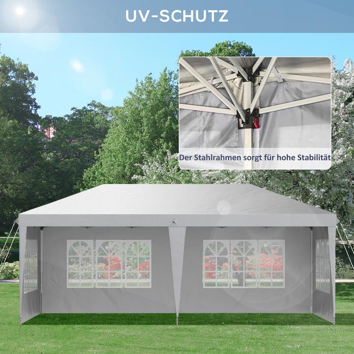 Actual product image Outsunny Folding pavilion with side walls (585 cm, 295 cm)