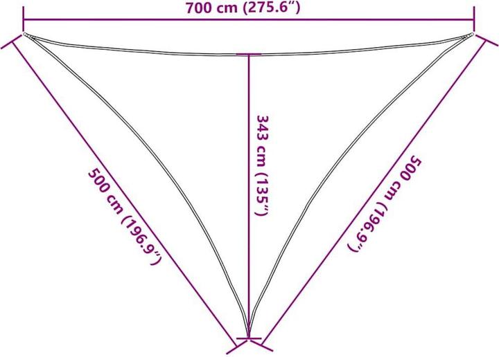 Image du produit vidaXL Sonnensegel (580 x 400 cm)