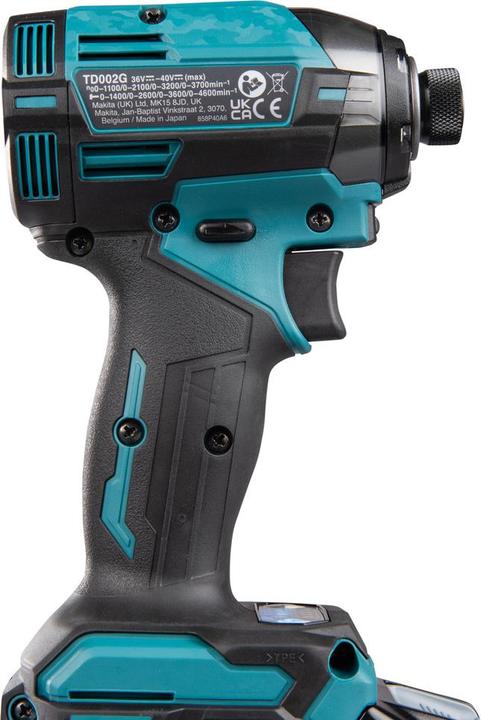 Image du produit Makita Visseuse à choc sans fil TD002GD202 | 40 V, 2x 2,5 AhBatterie, chargeur en coffret