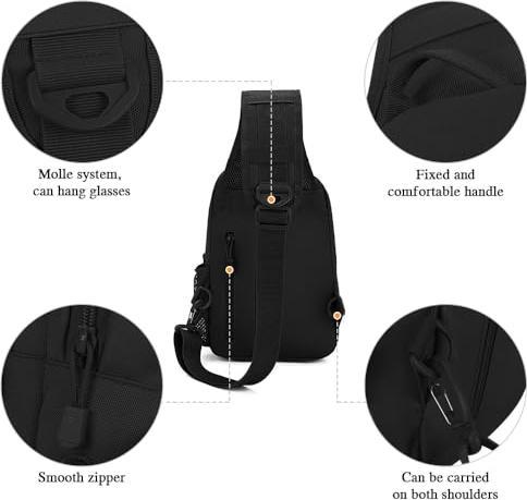 Produktbild Only-Bags.Store Tactical Chest Bag Militärische Umhängetasche Tactical Chest Sling Pack Crossbody Bag