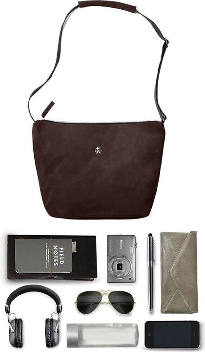 Actual product image Crumpler Bavarian Boomer Camera Shoulder Suede/Dark Brown (Camera shoulder bag)