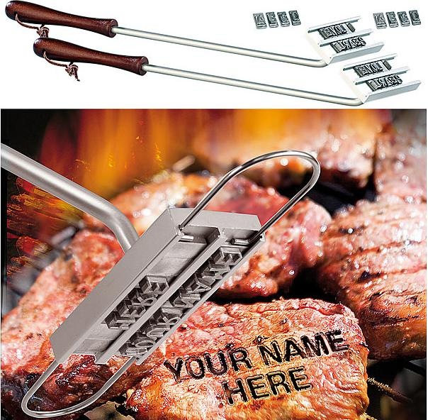 Produktbild Infactory 2er-Set BBQ Brandeisen mit wechselbaren Buchstaben