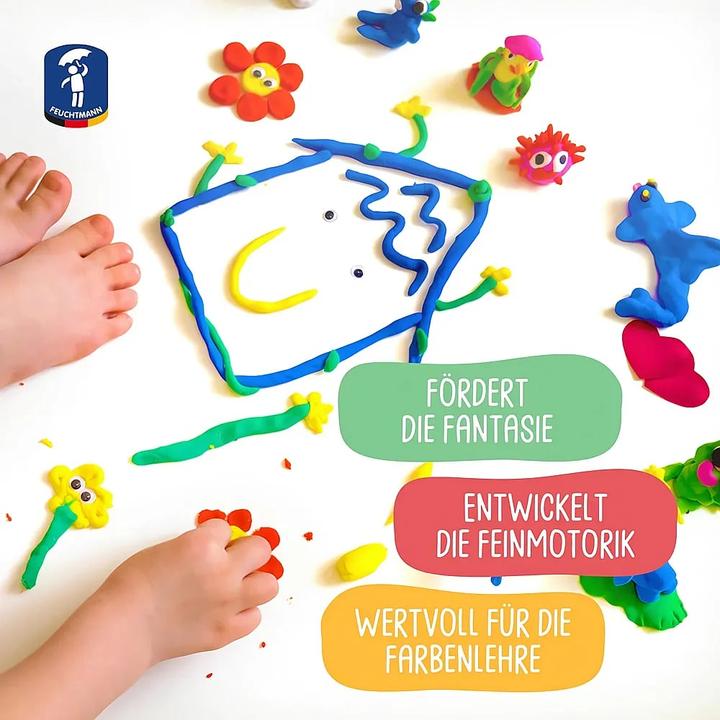 Produktbild Feuchtmann Kinder Soft Knete Hyper 4x80g