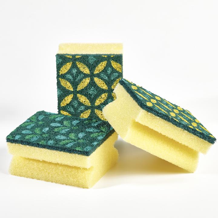 Actual product image Spontex Cleaning sponge mosaic assorted colours 3-pack (3 pcs.)